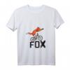 Damen Lustiges Fahrrad Shirt mit Fuchs - Tierliebhaber T-Shirt mit V-Ausschnitt, Geschenkidee für Fahrrad- und Tierfans