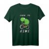 Born to Bike Fahrrad T-Shirt mit Frosch Motiv – Lustiges Comic Style Radfahrer Shirt für Kinder, Teens & Erwachsene, Perfektes Geschenk zu Weihnachten & Geburtstag