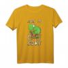 Born to Bike Fahrrad T-Shirt mit Frosch Motiv – Lustiges Comic Style Radfahrer Shirt für Kinder, Teens & Erwachsene, Perfektes Geschenk zu Weihnachten & Geburtstag