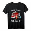 Kinder Feuerwehrmann mit Feuerwehrauto - Lustiges Geburtstag T-Shirt für Kinder ab 5 Jahren, ideal als Gastgeschenk und Partyartikel