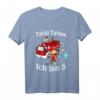 Kinder Feuerwehrmann mit Feuerwehrauto - Lustiges Geburtstag T-Shirt für Kinder ab 5 Jahren, ideal als Gastgeschenk und Partyartikel
