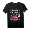 Kinder 3. Geburtstag Feuerwehr T-Shirt mit Feuerwehrauto – Perfektes Geburtstagsgeschenk & Outfit für kleine Feuerwehrfans