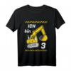 Kinder Bagger Baustelle T-Shirt zum 3. Geburtstag – Geschenk für Jungen, Baustellen-Fans & Kindergeburtstagsfeier