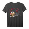Finnischer Lapphund Hund mit Plüschtier und Herzen T-Shirt – Lustiges Hunde-Motiv für Hundehalter, Kinder & Hundeliebhaber