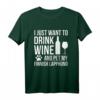 Drink Wine Pet finnischer Lapphund Hundebesitzer T-Shirt - Lustiges Geschenk für Hundeliebhaber zu Geburtstagen, Weihnachten & besonderen Anlässen