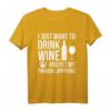 Drink Wine Pet finnischer Lapphund Hundebesitzer T-Shirt - Lustiges Geschenk für Hundeliebhaber zu Geburtstagen, Weihnachten & besonderen Anlässen