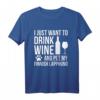 Drink Wine Pet finnischer Lapphund Hundebesitzer T-Shirt - Lustiges Geschenk für Hundeliebhaber zu Geburtstagen, Weihnachten & besonderen Anlässen