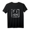 Finn Minimalismus T-Shirt - Lustiges Geschenk für Papa, Vater oder Arbeitskollegen mit dem Namen Finn