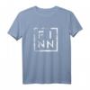 Finn Minimalismus T-Shirt - Lustiges Geschenk für Papa, Vater oder Arbeitskollegen mit dem Namen Finn