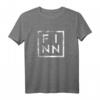 Finn Minimalismus T-Shirt - Lustiges Geschenk für Papa, Vater oder Arbeitskollegen mit dem Namen Finn
