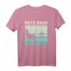 Rute Raus Der Spass Beginnt Angler Fischer T-Shirt – Perfektes Geschenk für Petrijünger, Anglerfreunde und Hobbyfischer zum Geburtstag, Vatertag & Weihnachten
