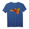 Guppy Fisch T-Shirt – Klassisch geschnitten, doppelt genähter Saum für Aquarienliebhaber und Fischfans
