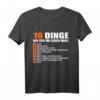 10 Dinge, die ich im Leben will - Koi T-Shirt für Liebhaber und Gartenteichbesitzer mit Koi & Zierfischen