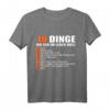 10 Dinge, die ich im Leben will - Koi T-Shirt für Liebhaber und Gartenteichbesitzer mit Koi & Zierfischen