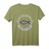 Ich gehöre zu Gottes Bodenststaffer - Religiöses T-Shirt für Priester, Messdiener & Christen mit Ichtys Fisch als Geschenkidee