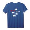 Fische T-Shirt mit buntem Fischmotiv für Aquarium- und Taucherfans – Klassisch geschnitten, doppelt genähter Saum