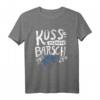 Angel T-Shirt Küss meinen Barsch – Humorvolles Fisch-Design für Angler und Fischer, Perfekt für Seen und Flüsse
