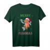 Merry Fishmas Fisch Weihnachten Angler Geschenk T-Shirt – Lustiges Fischer Outfit für Weihnachten, Nikolaus & Weihnachtsfeiern