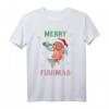 Merry Fishmas Fisch Weihnachten Angler Geschenk T-Shirt – Lustiges Fischer Outfit für Weihnachten, Nikolaus & Weihnachtsfeiern