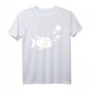 Fisch T-Shirt mit Logo und Luftblasen – Klassisch geschnitten für Fischer & Angelfans