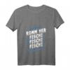 Lustiges Damen Angeln T-Shirt mit V-Ausschnitt – Perfektes Fischer Geschenk für Freundinnen & Kollegen