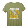 Angeln & Bier darum bin ich hier - Lustiges Angel & Bier T-Shirt für Angler, Fischer & Bootsangler, ideales Geschenk für Freunde & Familie