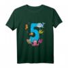Kinder Geburtstags T-Shirt für 5 Jahre - Lustiges Meerestiere Design für Jungen und Mädchen zum Geburtstag, Kindergarten & Schule