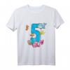 Kinder Geburtstags T-Shirt für 5 Jahre - Lustiges Meerestiere Design für Jungen und Mädchen zum Geburtstag, Kindergarten & Schule