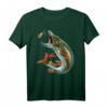 Angler T-Shirt mit Hecht beim Anbeißen - Perfektes Geschenk für Fischer zum Geburtstag, Weihnachten & Vatertag