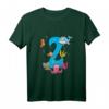 Kinder 2. Geburtstag Fische T-Shirt – Lustiges Meerestiere Geburtstagsoutfit für Jungen und Mädchen, tolles Geschenk für 2-Jährige