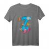 Kinder 2. Geburtstag Fische T-Shirt – Lustiges Meerestiere Geburtstagsoutfit für Jungen und Mädchen, tolles Geschenk für 2-Jährige