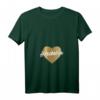 Damen HapFrog T-Shirt - Liebe, Gefühl, Herz, Freizeit, Gold mit V-Ausschnitt