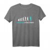 Angler Evolution Fischer Geschenkidee T-Shirt - Lustiges Angelmotiv für Männer, Frauen, Kinder & Jugendliche als Weihnachts- oder Nikolausgeschenk