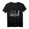 Geschenk Vater Angeln Spruch T-Shirt - Lustiges Hecht Motiv für Angler, perfekt für Weihnachten, Herrentag & Angeltrip