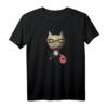 Kreatives Katzen Design: Katze stiehlt Fisch T-Shirt – Lustiges Tiermotiv für Katzen- und Fischfreunde als stylisches Geschenk