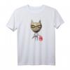 Kreatives Katzen Design: Katze stiehlt Fisch T-Shirt – Lustiges Tiermotiv für Katzen- und Fischfreunde als stylisches Geschenk