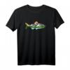 Artistic Trout Nature & Outdoor Fisch & Fishing Grafik T-Shirt – Perfekt für Angler, Wanderer & Naturfreunde im Vintage Hipster Style