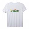 Artistic Trout Nature & Outdoor Fisch & Fishing Grafik T-Shirt – Perfekt für Angler, Wanderer & Naturfreunde im Vintage Hipster Style