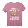 Mir Reichts Ich Geh Angeln Forelle Angelrute T-Shirt – Perfektes Geschenk für Fischer, Angler & Männer zum Geburtstag, Ostern & Weihnachten