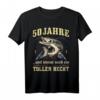 50 Jahre Toller Hecht Papa Vatertag Opa Geburtstag Angler T-Shirt - Witziges Vintage Motiv für Angler und Fischliebhaber