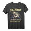 50 Jahre Toller Hecht Papa Vatertag Opa Geburtstag Angler T-Shirt - Witziges Vintage Motiv für Angler und Fischliebhaber