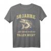 50 Jahre Toller Hecht Papa Vatertag Opa Geburtstag Angler T-Shirt - Witziges Vintage Motiv für Angler und Fischliebhaber