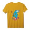 Kinder Geburtstags T-Shirt mit Fischen für 4 Jahre – Lustiges Meerestiere Outfit für Jungen und Mädchen zum Geburtstag, Kindergarten und Schule
