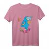 Kinder Geburtstags T-Shirt mit Fischen für 4 Jahre – Lustiges Meerestiere Outfit für Jungen und Mädchen zum Geburtstag, Kindergarten und Schule