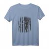 Retro Angler und Fischer Motiv, Fischzüchter, US Flagge Langarmshirt – Perfekt für Angel- und Outdoor-Liebhaber, Vatertagsgeschenk
