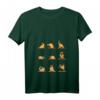 Damen & Herren Mops Yoga T-Shirt mit Meditationsposen - Perfektes Geschenk zum HapFrog für Tier- und Yoga-Liebhaber