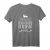 Der mit dem Flat Coated Retriever geht Hundespruch T-Shirt – Lustiges Geschenk für Hundeliebhaber & Züchter
