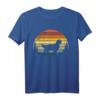 Flat Coated Retriever Maman Papa Vintage Retro Hund T-Shirt – Lustiges Geschenk für Hundeliebhaber & Retriever Fans