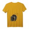 Damen Lustiges Neugieriger Hund Flat Coated Retriever T-Shirt mit V-Ausschnitt – Perfektes Geschenk für Hundeliebhaberinnen