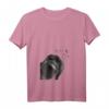 Damen Lustiges Neugieriger Hund Flat Coated Retriever T-Shirt mit V-Ausschnitt – Perfektes Geschenk für Hundeliebhaberinnen